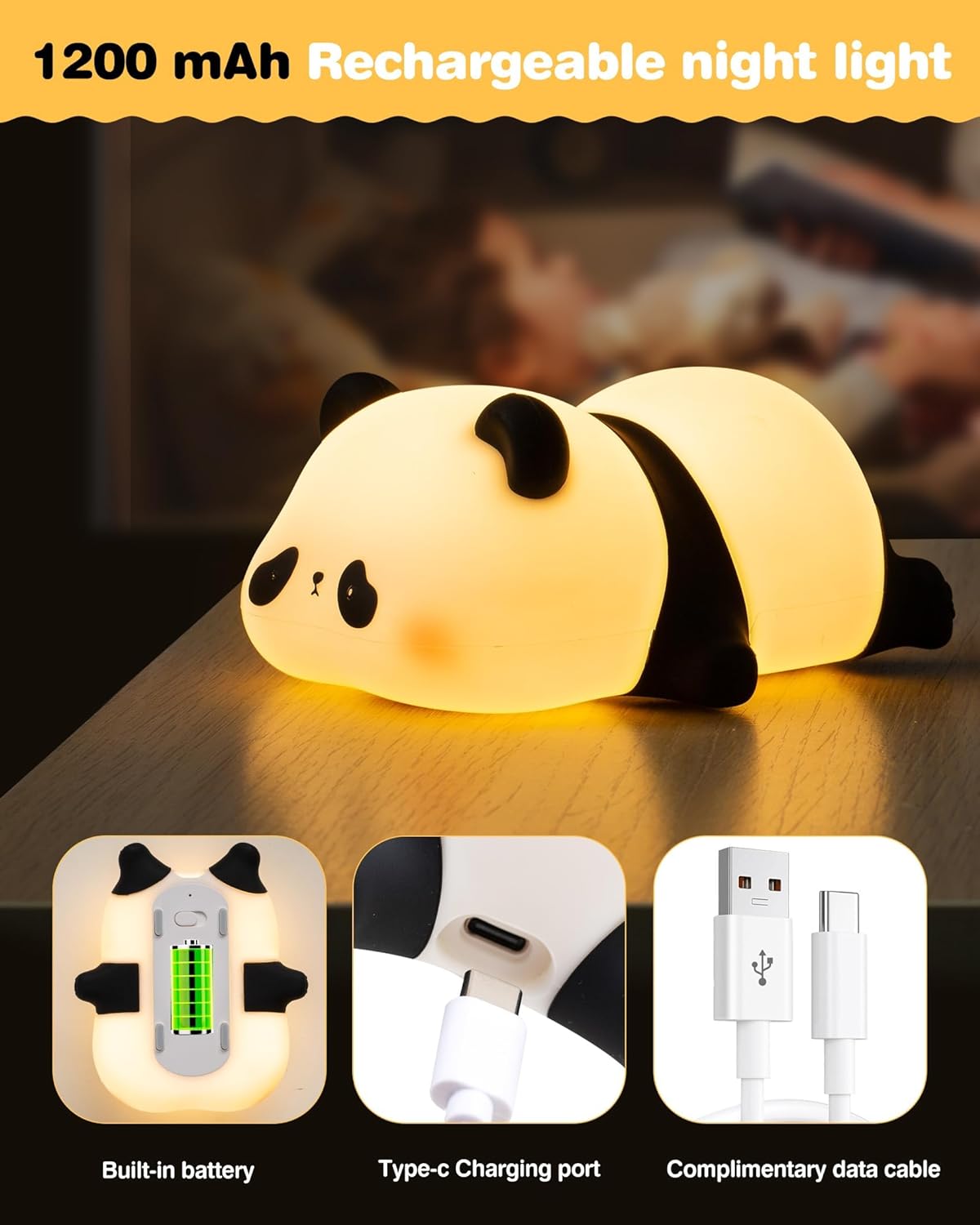 Lazy Panda Night Light